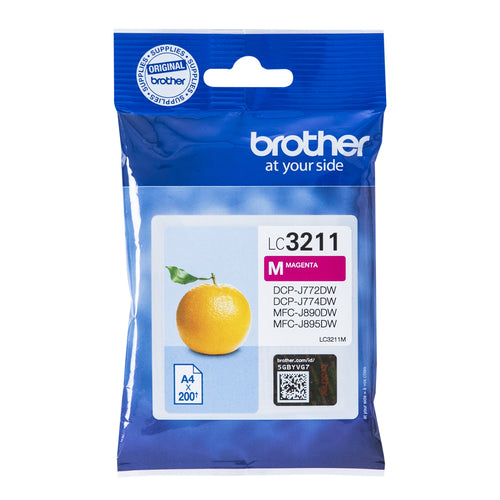 Brother LC-3211M ink cartridge Original Standard Yield Magenta Brother LC-3211M ink cartridge Original Standard Yield Magenta